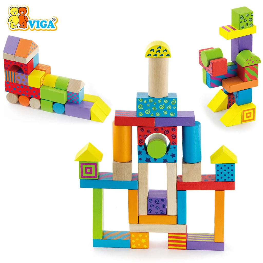 Wooden Blocks -100pcs