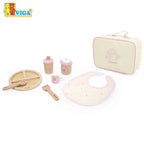 Wooden Doll Feeding Set Bag - with Bottle and Bib