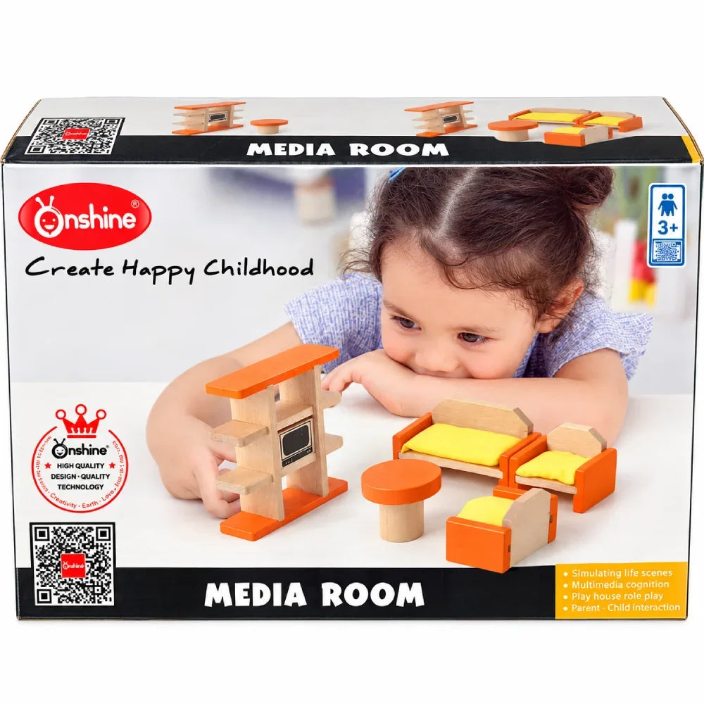 Wooden Media Room Playset