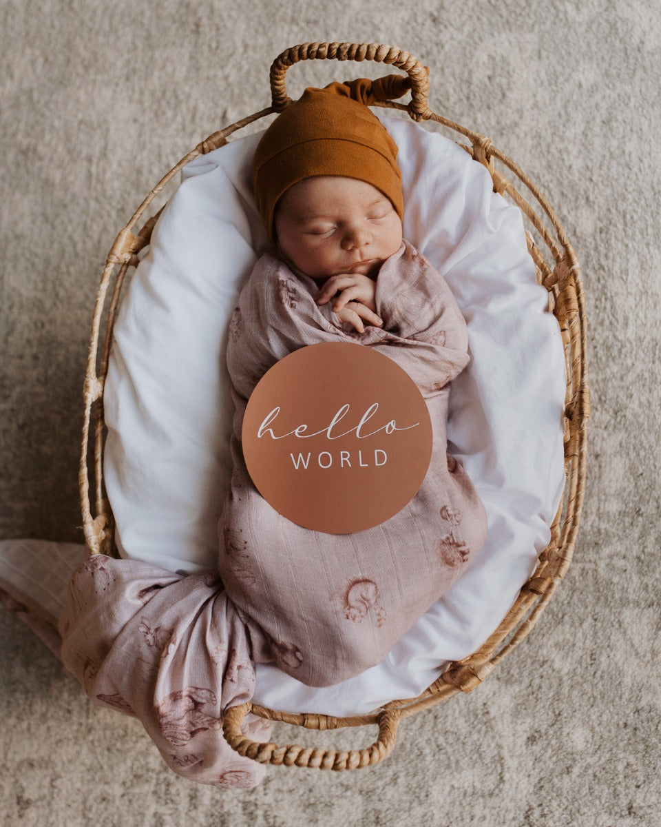 Woodland and Cocoa Reversible Milestone Cards