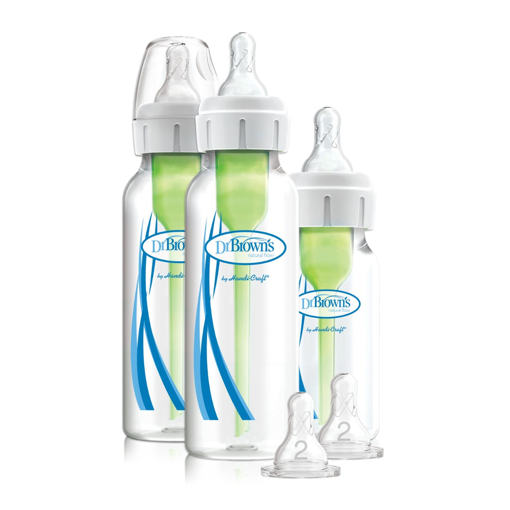 Dr.Brown's Options+ Narrow Starter Kit (1x120 & 2x250 mL bottles, 2xL2 nipples, 1 cleaning brush)