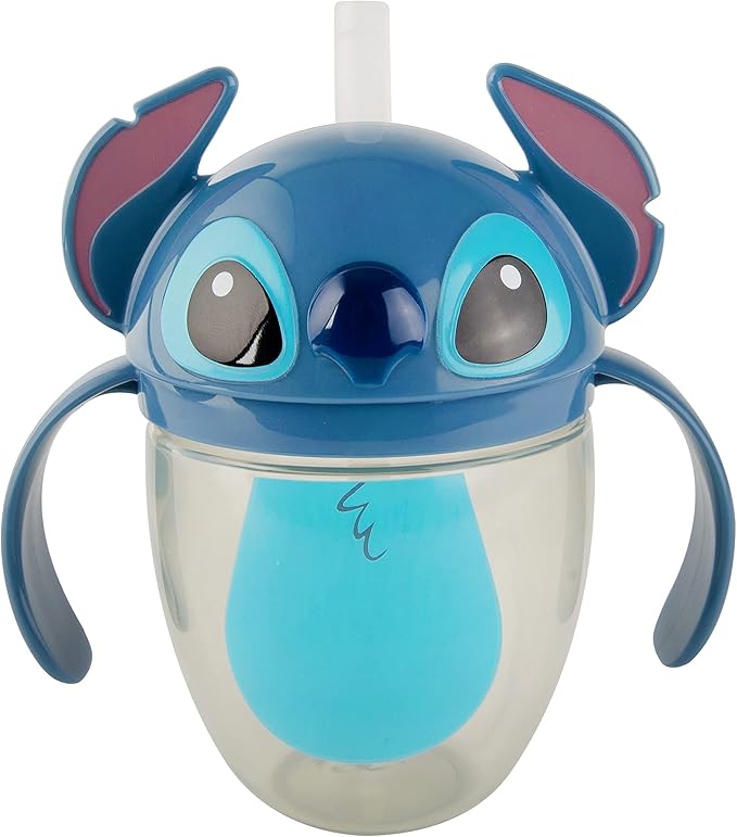 The First Years Disney Stitch 7oz Straw Trainer Cup 1pk