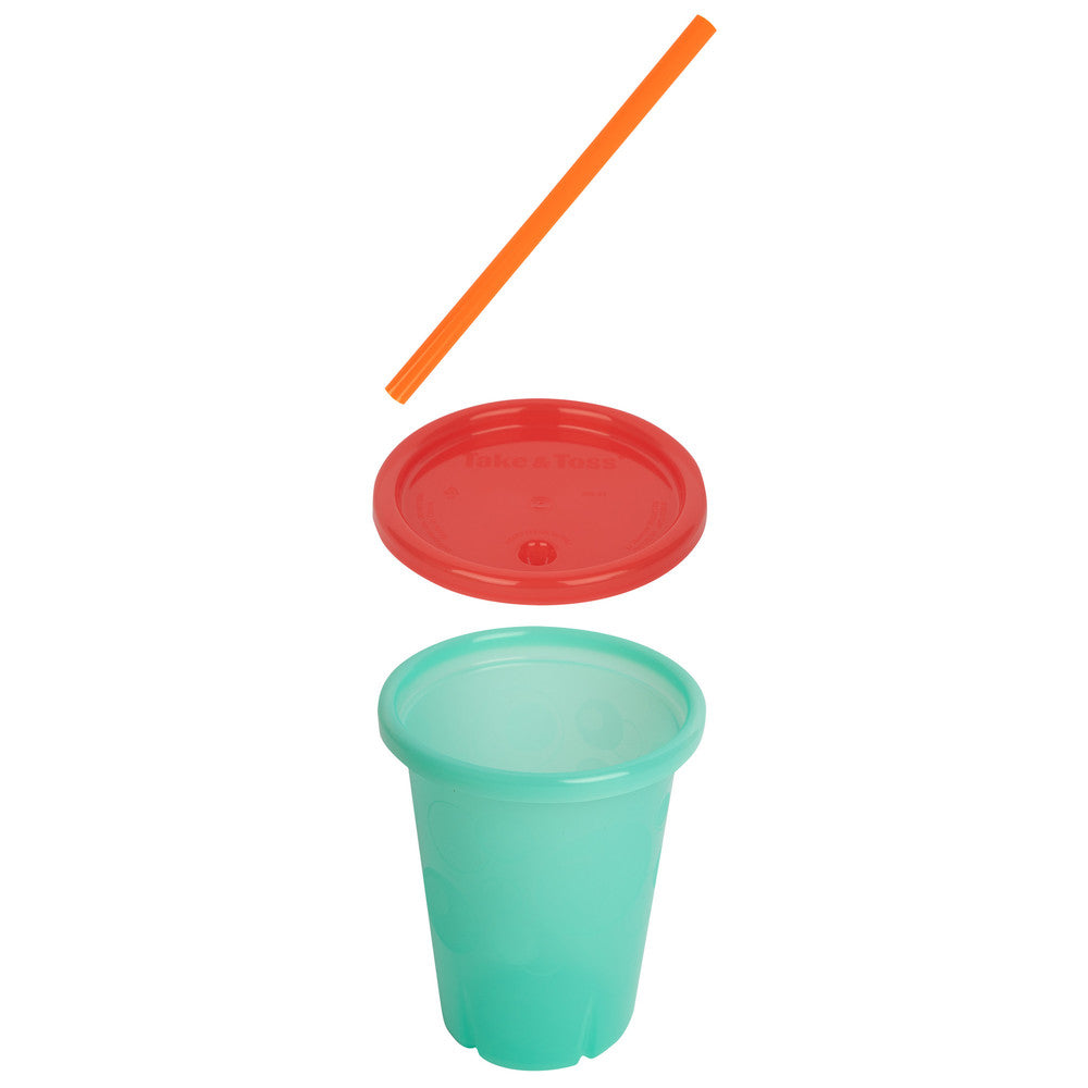The First Years Take & Toss 10oz Straw Cups - Pack of 4