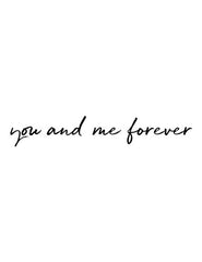 you and me forever Wall Sticker
