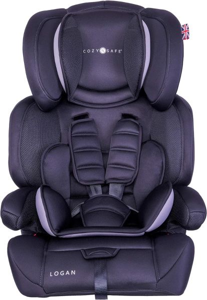 Cozy N Safe LOGAN Child Car Seat Black grey UK style