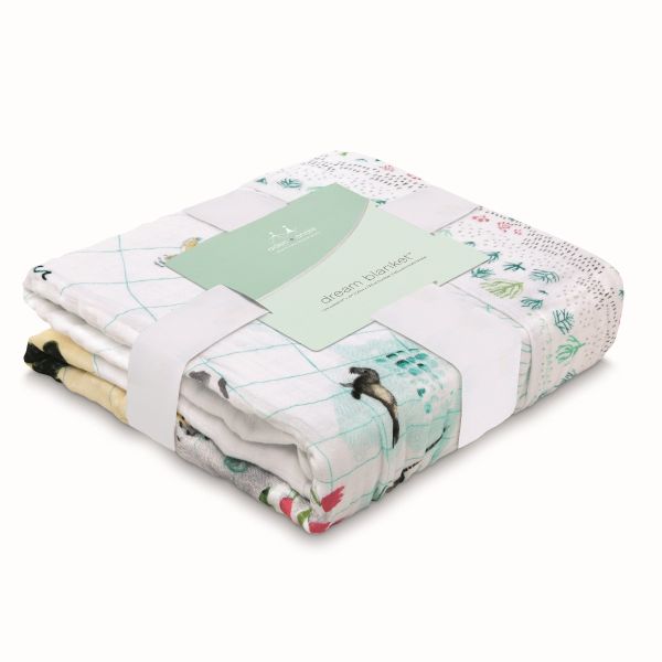 aden anais Classic Dream Blanket Around the World Engineered Map