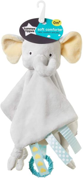 Tommee Tippee Soft Comforter Ernie Elephant Grey