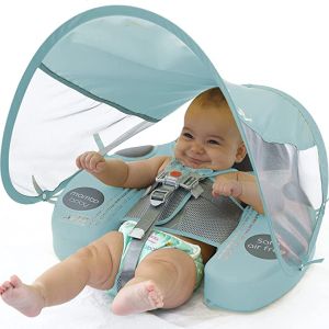 Mambo Baby Chest Float Canopy & tail - Water proof - Beetle ( 3 months - 2 yrs) - Blue