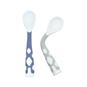 Blue and Dream Grey Silibend Bendable Spoon (Pack of 2)