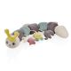 BABYJEM VELVET CATTERPILLAR PILLOW - GREEN