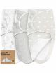Aspire 0-3m Zippy Soothe Swaddle Wraps - Pack of 3