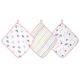 Aden + Anais Floral fauna 3 pack washcloth