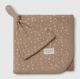 Strokes Organic Cotton Swaddle Blanket and Top Knot Hat 