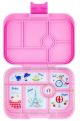 Yumbox Original - Leakproof Bento Box lunchbox - 6-sections - Fifi Pink / Paris tray