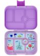 Yumbox Original - Leakproof Bento Box lunchbox - 6-sections - Lulu Purple / Paris tray