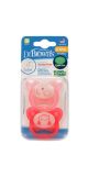 DR.BROWN'S PREVENT GLOW IN THE DARK BUTTERFLY SHIELD PACIFIER - STAGE 2, PINK, 2-PACK