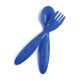 BABYJEM - BABY FOOD SPOON AND FORK - BLUE