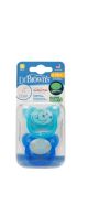 Dr.Brown's PreVent Glow in the Dark BUTTERFLY SHIELD Pacifier - Stage 2, Blue, 2-Pack