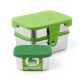 Eco Lunchbox-Splash Lunch Box  green 3in1