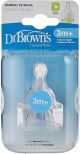 Dr Brown's  Level 2 Silicone Narrow Options+ Nipple, 2-Pack