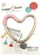 Buggygear Rose Gold Pink Leather Heart Buggy Hook
