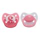 Dr Brown's Ortho CLASSIC SHIELD Pacifier - Stage 2* 6-12M - Pink, 2-Pack