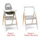Skip hop-Sit-To-Step Highchair Grey/White