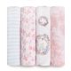 ADEN + ANAIS - CLASSIC 4-PACK SWADDLES -  BIRDSONG