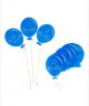Blue Acrylic Balloons Milestone Set