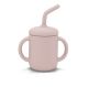 Pink SiliSippy Cup with Straw