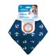 Dr.Brown's Bandana Bib w/ Teether, 1-Pack, Anchors (Blue with Orange Teether)