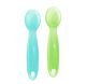 FirstSpoon Silicone Learning Utensil - Aqua & Green