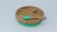 Mori Mori round plate with spoon and silicone suction green
