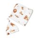 Lion Baby Jersey Wrap and Beanie Set