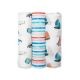 Lulujo 3 Pack Bamboo Muslin Swaddle Blankets Out to Sea