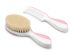 Nuvita Brush in natural wool bristles and comb - Cool Pink