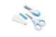 Nuvita Small scissors with rounded tips nail clippers and nail files. Cool Blue