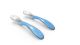 Nuvita Set 2 Easy Eating silicone spoons, blue