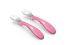 Nuvita Set 2 Easy Eating silicone spoons, pink