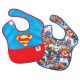 Bumkins SUPERMAN Super Bib 2-Pack