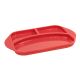 Red Silicone Divided Plate