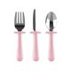 Blush Stainless-Steel Fork, Knife and Spoon Set