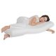 MOON Multi function pillow - Full Body Pillow with Memory Foam, Long Pillow (White)