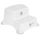 Keeeper-Double Step Stool With Anti-Slip Function- Stars White