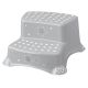 Keeeper-Double Step Stool With Anti-Slip Function- Stars Grey