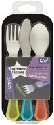 Tommee Tippee Explora First Grown Up Cutlery Set-(Blue Purple Yellow)