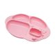 Toddler Divided Plate with Strong Suction Base - Pink