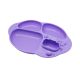 Toddler Divided Plate with Strong Suction Base - Purple